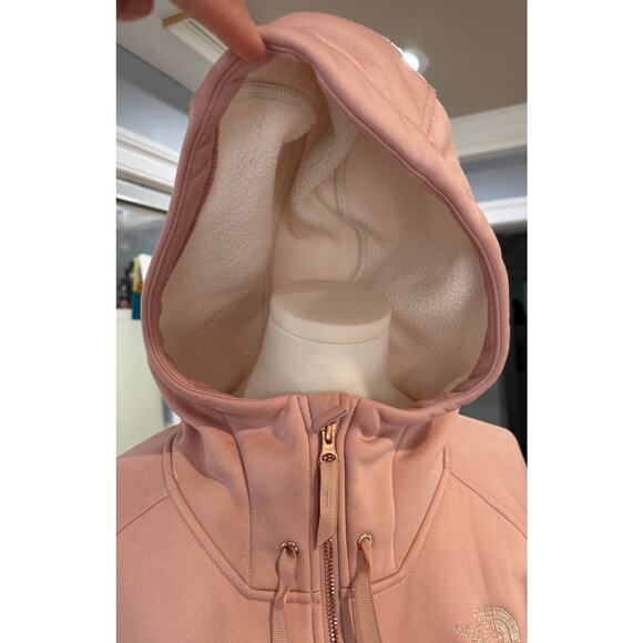 Woman's The North Face Mattea Hooded Full Zip Fleece Lined Sweater - Picture 4 of 9